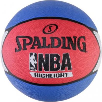 spalding highlight red blue size 7